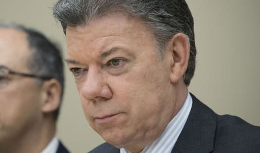 El presidente Juan Manuel Santos. Foto: AFP.