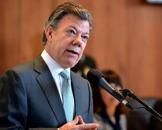 Juan Manuel Santos, presidente de la República. Foto: AFP