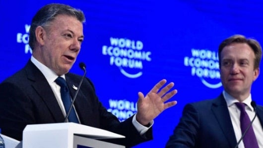 El presidente Juan Manuel Santos. Foto: AFP.