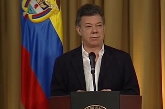Juan Manuel Santos, presidente de Colombia. Foto: Noticias RCN