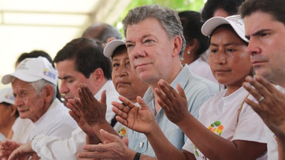 Juan Manuel Santos en La Hormiga. Foto: SIG