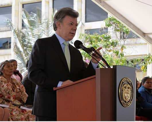 Presidente Juan Manuel Santos. Foto: Oficial.