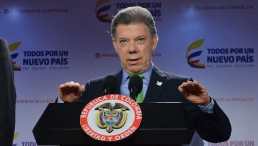 Juan Manuel Santos, presidente de Colombia. Foto: SIG.