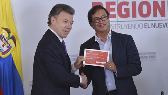 "Quiero reiterar que el compromiso del Gobierno con el Metro es total y absoluto", dijo Santos. Foto: SIG.