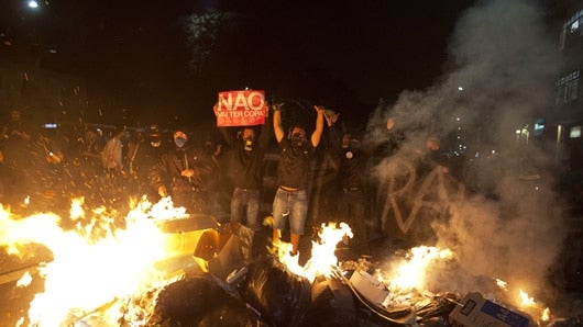 Hasta el momento no hay reportes de personas lesionadas por las protestas. Foto: EFE