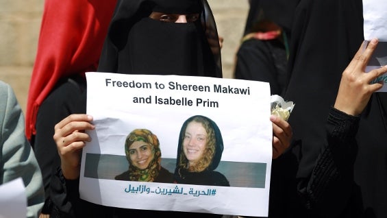 A Prime la secuestraron junto con su traductora, pero esta fue liberada el 10 de marzo. Foto: AFP.