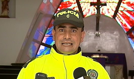 Comandante operativo de la Policía de Bogotá, Cr. Luis Palomino.