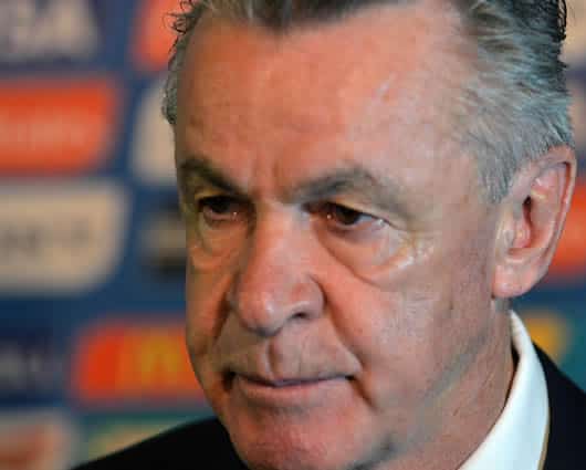 Ottmar Hitzfeld, director técnico de Suiza. AFP
