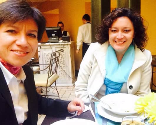 Las congresistas Claudia López y Angélica Lozano. Foto: @CLOPEZanalista