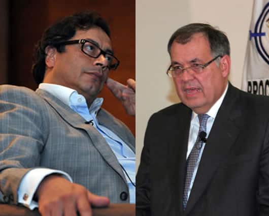 Gustavo Petro y Alejandro Ordoñez. Foto: AFP y Procuraduría