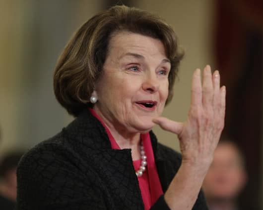 La senadora demócrata Dianne Feinstein. Foto: AFP