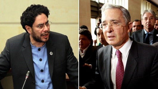 Cepeda criticó la actitud de Uribe; el expresidente denunciará a Cepeda por farcpolítica.