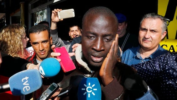 El inmigrante senegalés Ngame. Foto: EFE