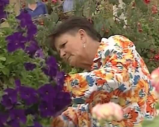 Ofelia Correa, cultivadora de flores. Foto: Noticias RCN