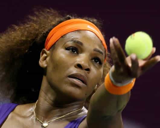 Serena Williams, tenista estadounidense líder del ranking con 12.260 puntos. Foto: AFP