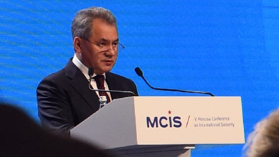 Sergei Shoigu, ministro de Defensa ruso. Foto: AFP.