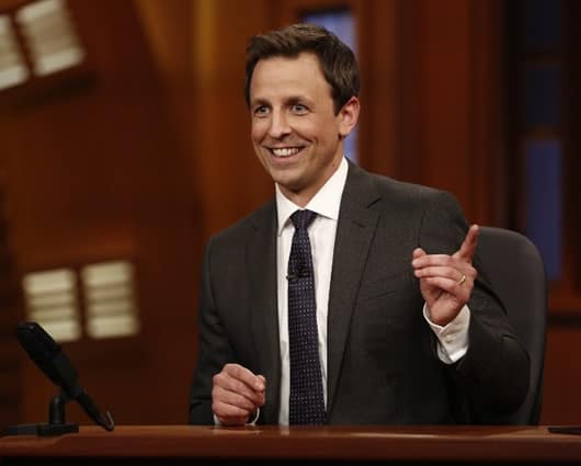 Seth Meyers es el presentador de Late Night y participó desde el 2001 en Saturday Night Live. Foto: AFP