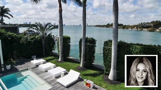La mansión de Shakira en Miami tiene siete habitaciones y ocho baños.