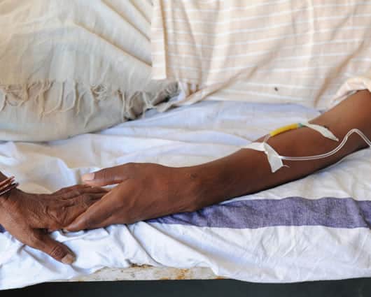 El hombre permanece hospitalizado. Foto: AFP.