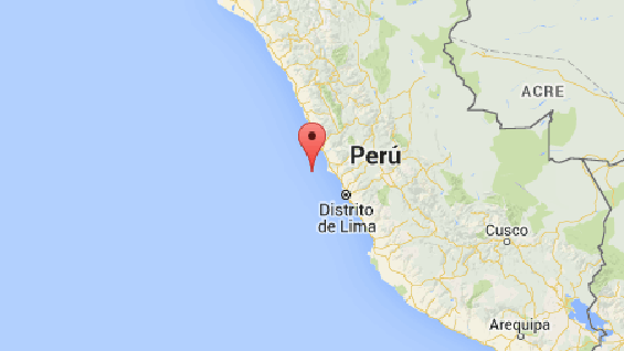 Epicentro del sismo. Foto: Google Maps.