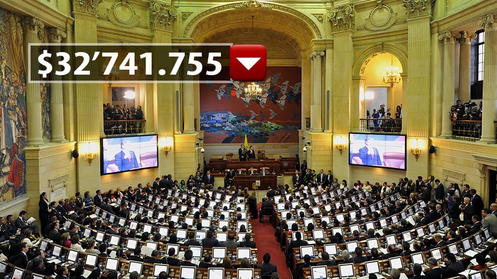 Los congresistas ganan $32’741.755 actualmente. Foto: Noticias RCN.