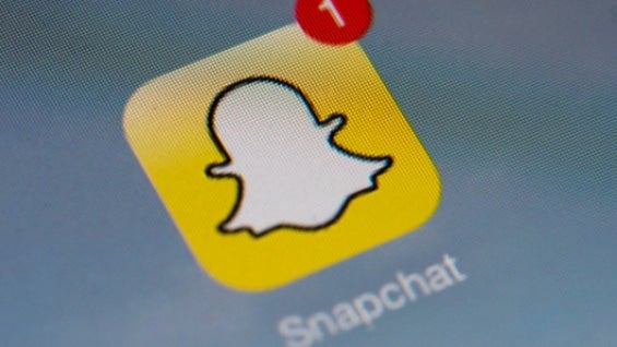 Aplicación Snapchat. Foto: AFP