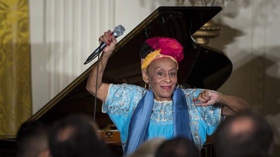 La vocalista de Buena Vista Social Club, Omara Portuondo. Foto: AFP.