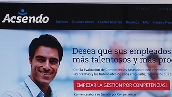 www.acsendo.com es el software creado para el rendimiento de recursos humanos. Foto: Noticias RCN