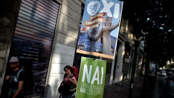 Es el primer sondeo sobre las votaciones convocadas por el gobierno de Tspiras. Foto: AFP