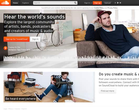 En SoundCloud la gente puede promocionar su música. Foto: oficial