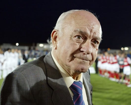 Alfredo di Stéfano es presidente de honor del Real Madrid. Foto: AFP
