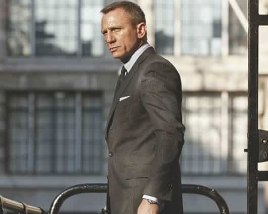 El traje confeccionado en pura lana se lució en "Skyfall" por el actor Daniel Craig. Foto: Oficial
