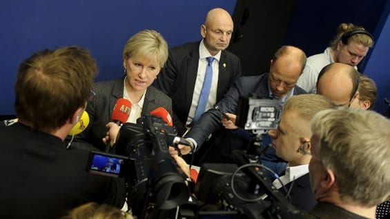 Margot Wallström, ministra de Relaciones Exteriores de Suecia. Foto: AFP