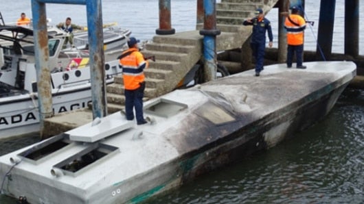 Desde 1993, las autoridades se han incautado 83 semi-sumergibles. Foto: Armada Nacional.