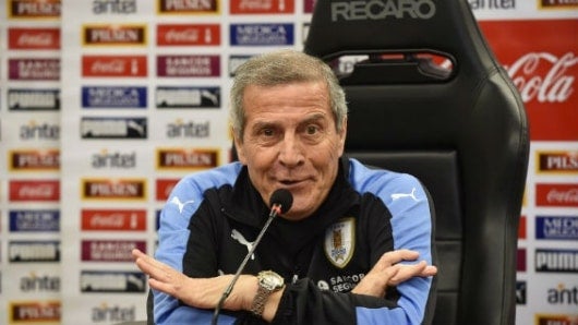 El seleccionador uruguayo Óscar Washington Tabárez. Foto Agencia AFP