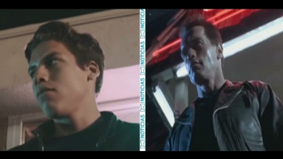 Joseph Baena imita a Arnold Schwarzenegger