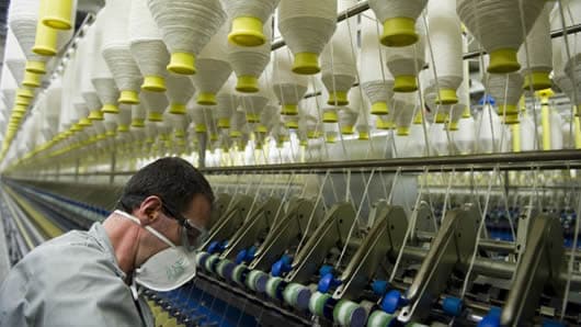 Los sectores con mayor producción fueron textiles (15,5 %). Foto: AFP