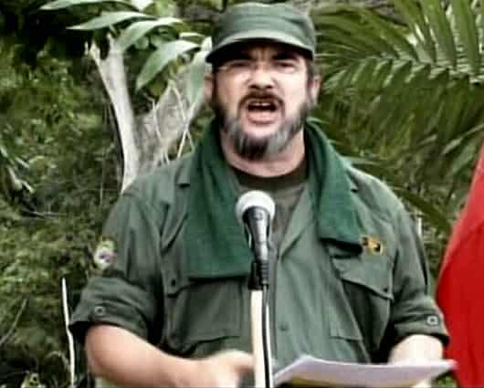 Rodrigo Londoño Echeverry, alias ‘Timochenko’, máximo jefe de las Farc. Foto: AFP