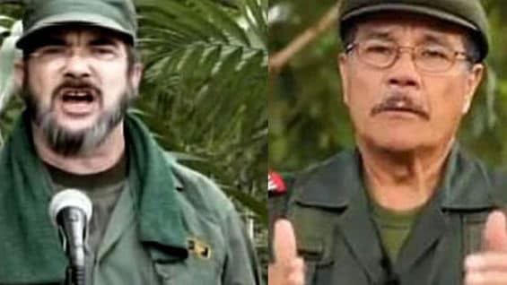 'Timochenko' y 'Gabino'. Foto: AFP.