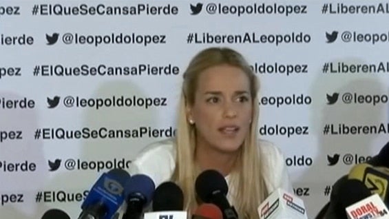 Lilian Tintori, esposa de Leopoldo López.