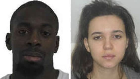 Amedy Coulibaly y su compañera Hayat Boumeddiene. Foto: EFE