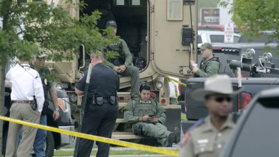 Cinco bandas distintas estuvieron implicadas en el tiroteo. Foto: AFP.