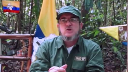 El jefe máximo de las Farc, Rodrigo Londoño Echeverri, alias 'Timochenko'. Foto: captura