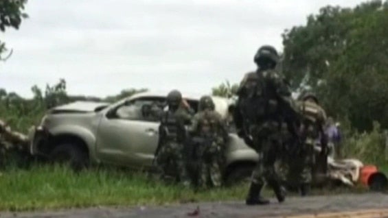 Los cilindros fueron instalados en una camioneta.