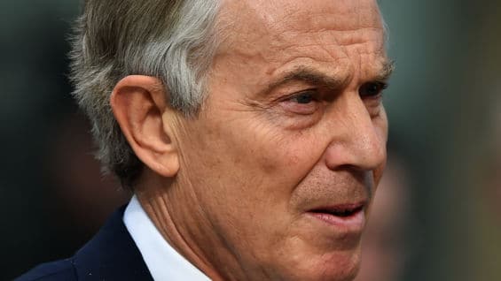 El exprimer ministro británico Tony Blair. Foto: AFP.