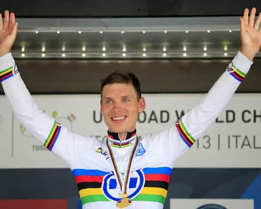 Tony Martin, campeón de contrarreloj con un tiempo de 1:05:35. Foto: AFP