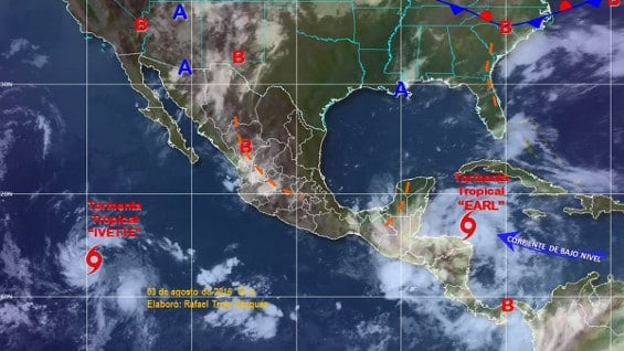Foto: Servicio Meteorológico Nacional de México (SMN), difundida por EFE.