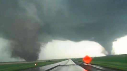 Al menos uno de los tornados destruyó más de la mitad de la localidad de Pilger, EE.UU. Foto: Noticias RCN.