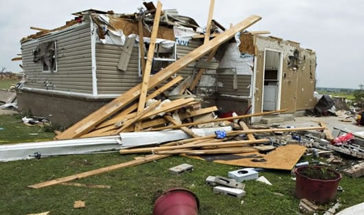 Los servicios meteorológicos anunciaron la llegada de otros tornados de fuerte intensidad a los estados de Texas, Lousiana, Tennessee y Mississippi. AFP