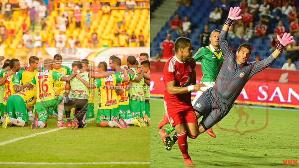 América de Cali se ubica en el tercer lugar de la tabla de posiciones, mientras que Real Cartagena es cuarto. Fotos: Facebook oficial de Real Cartagena y Twitter oficial de América de Cali.